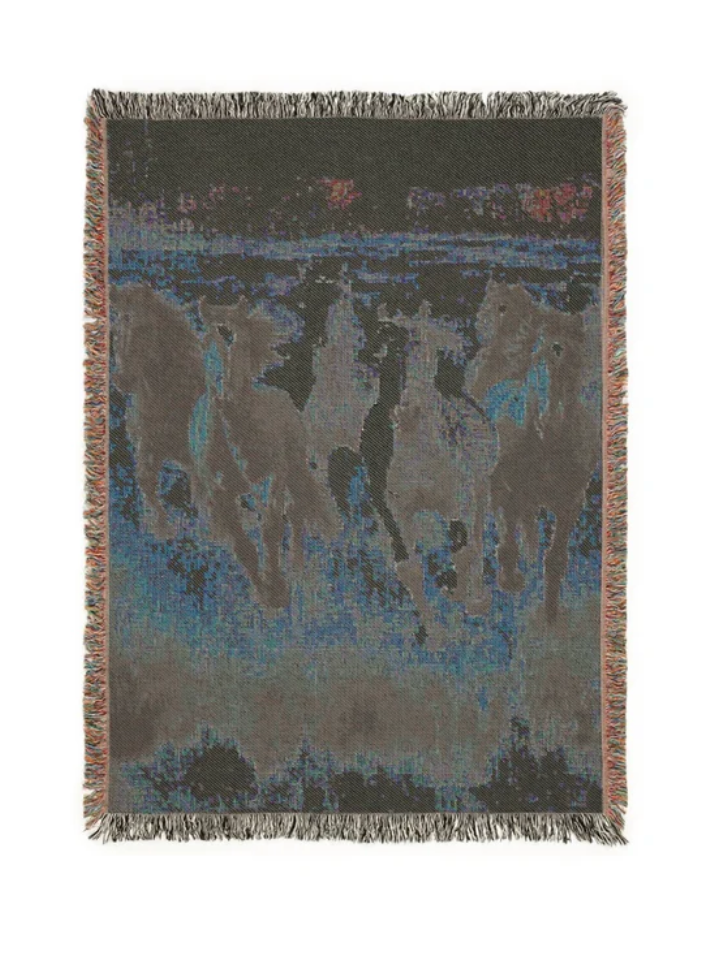 Handwoven Horse stitch Blanket