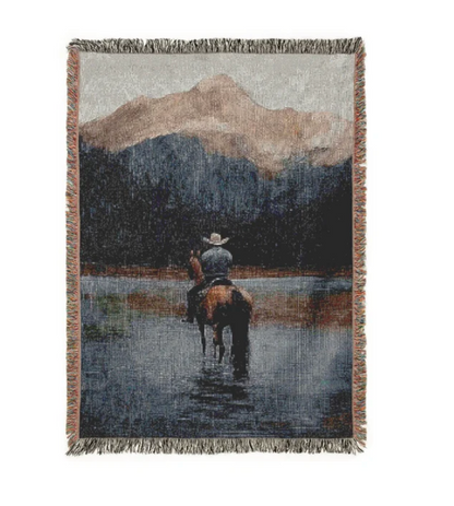 Handwoven Horse stitch Blanket